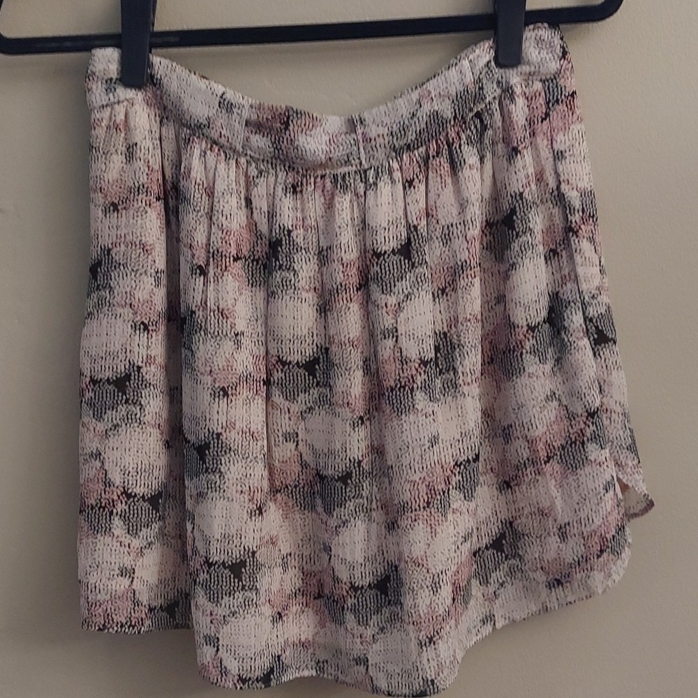 REISS Jonah Circle Print A Line Mini Skirt 4 Date Night Summer Flowy Breathable - Picture 8 of 14